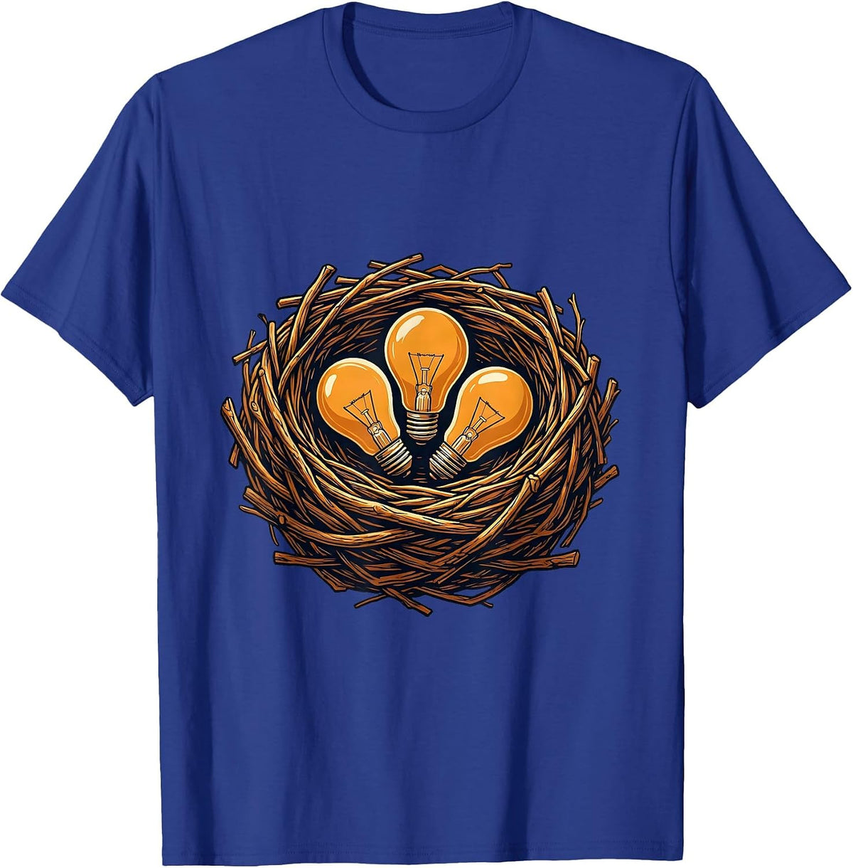 Paraprofessional Lightbulb Nest Graphic T-Shirt - Royal Blue