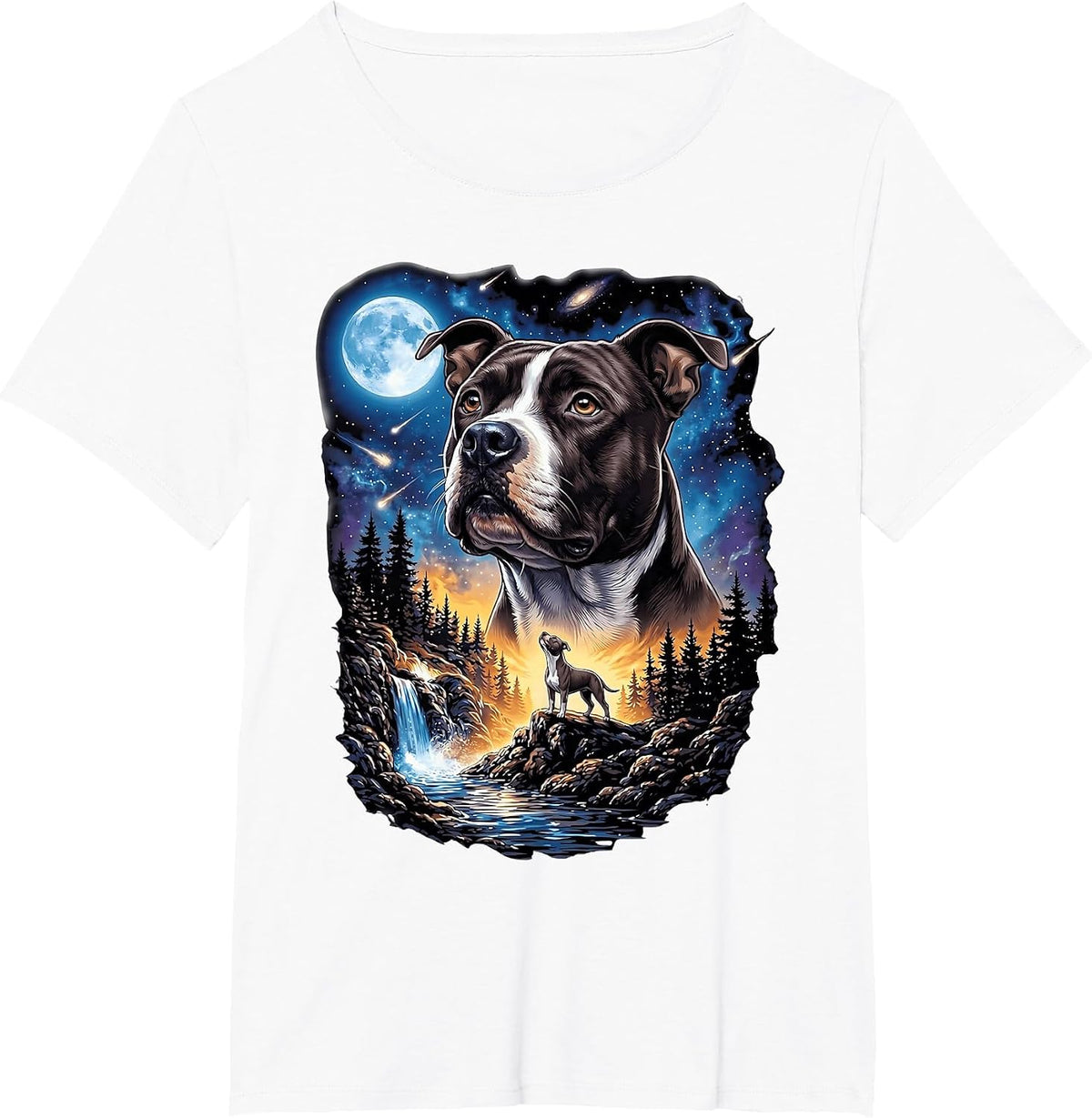 Night Vintage 90s Pittie Owner T-Shirt - White