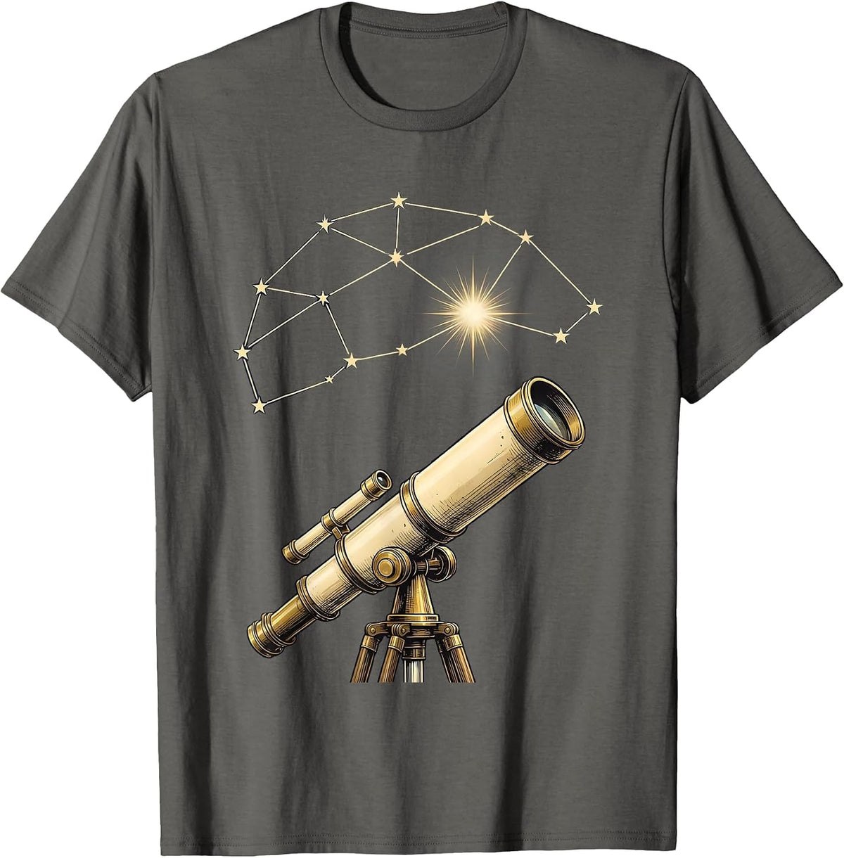 Men's Paraprofessional Constellation Telescope Graphic T-Shirt - Asphalt Grey