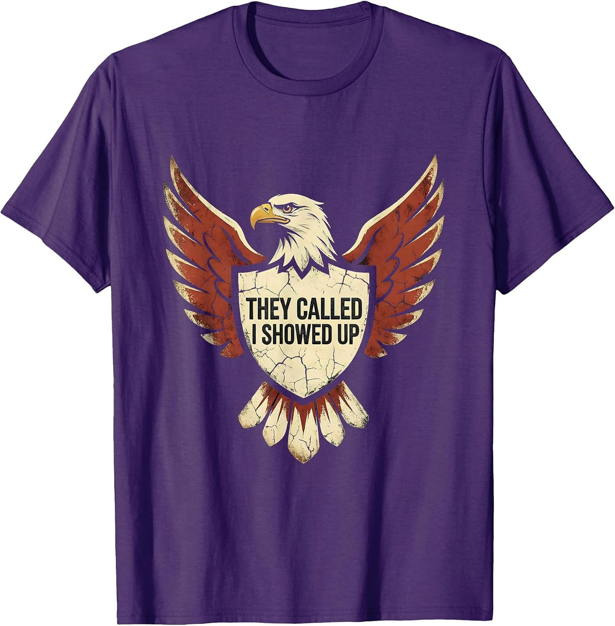 They Called I Showed Up Substitute Teacher Design T-Shirt - Purple