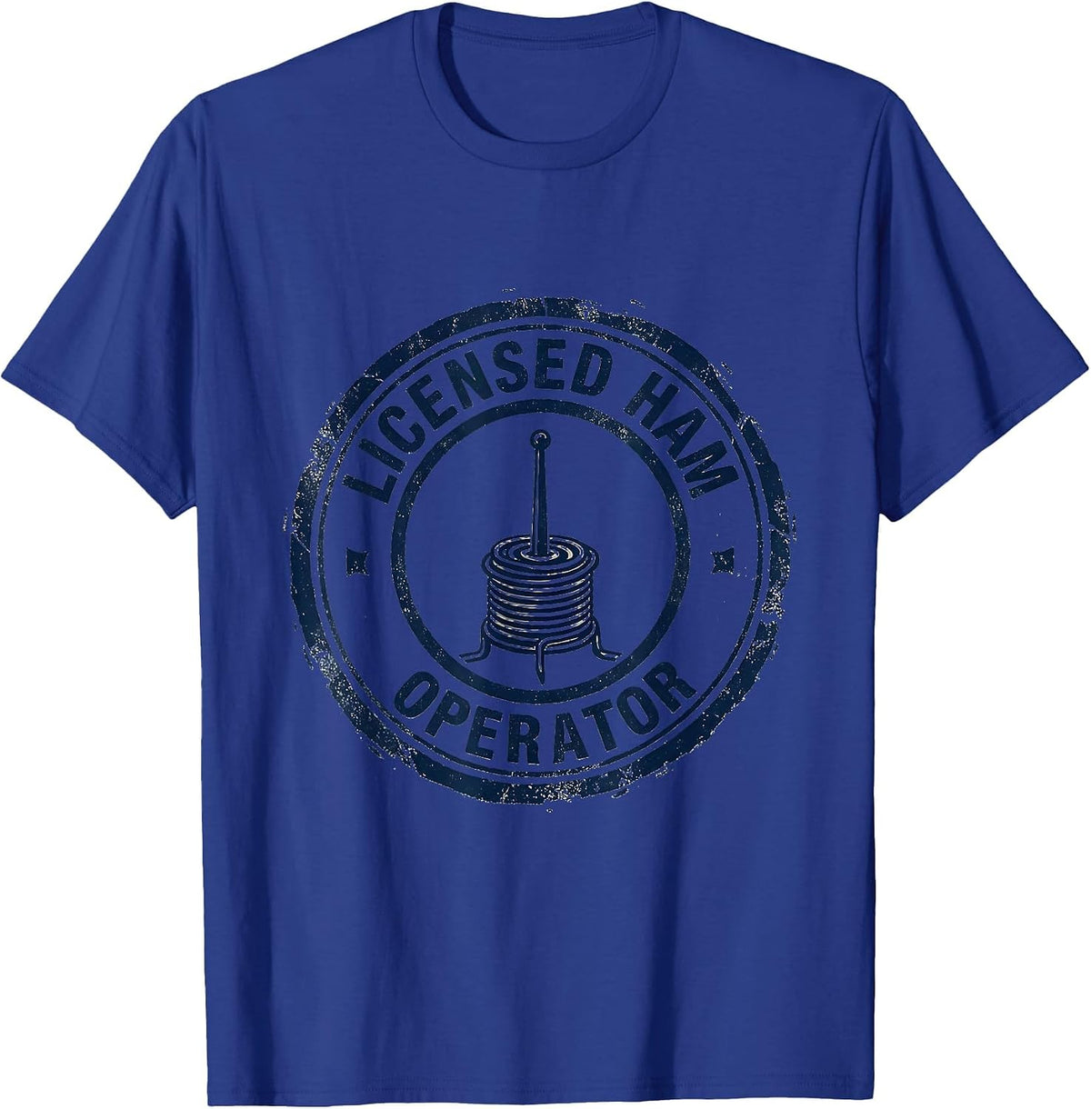 Licensed Ham Operator Funny Ham Radio Operator Hobbyist Gift T-Shirt - Royal Blue