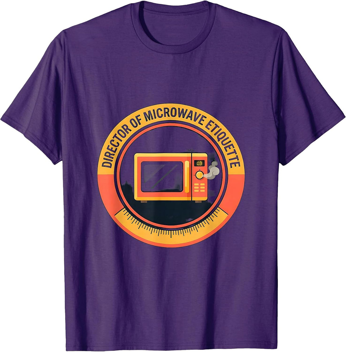 Director Of Microwave Etiquette Funny Office Worker T-Shirt - Purple