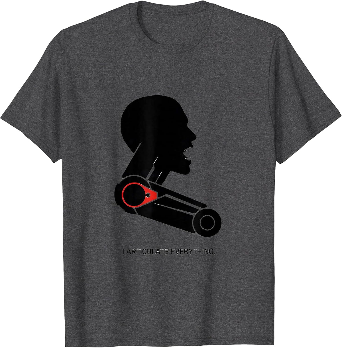 Men's I Articulate Everything Funny Teacher Frog Back To School T-Shirt - Dark Heather Grey