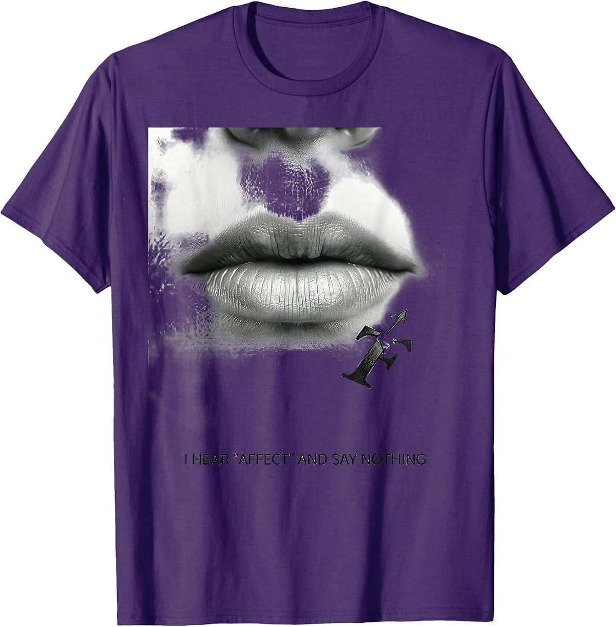 Men's I Hear "Affect" And Say Nothing Funny Grammar Teacher Humor T-Shirt - Purple