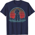 Goldendoodle Lover Dog Owner Retro Vintage 80s T-Shirt - Navy Blue