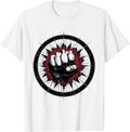 Men's Fist Through Bass Drum Rock Band Graphic T-Shirt - White