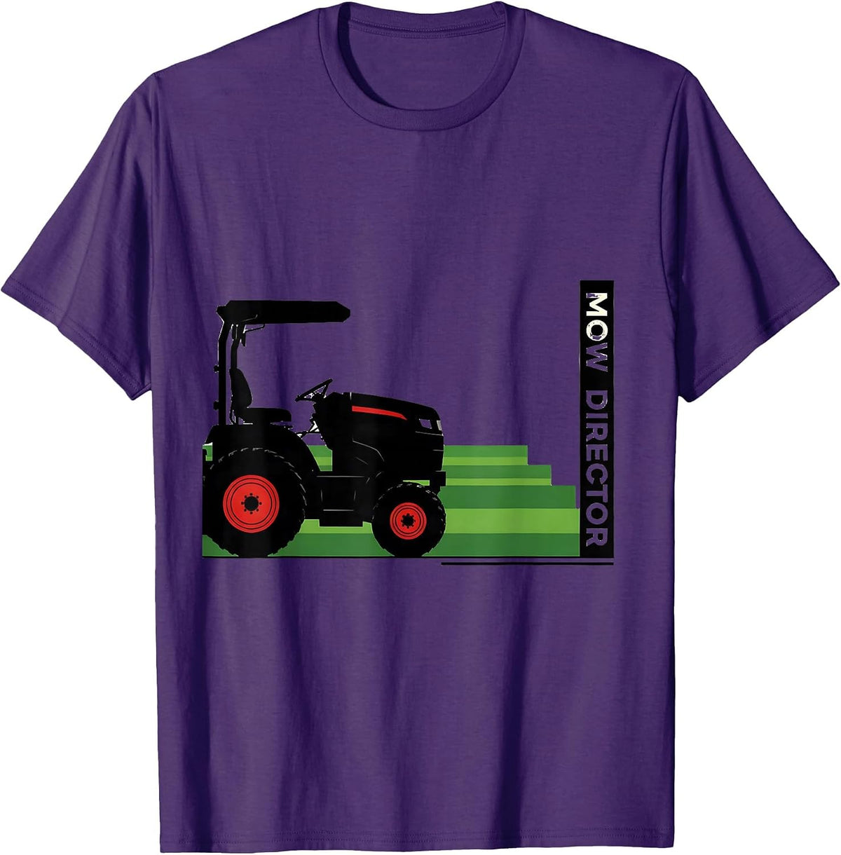 Mow Director Funny Lawn Mower Dad Gardener Gift T-Shirt - Purple