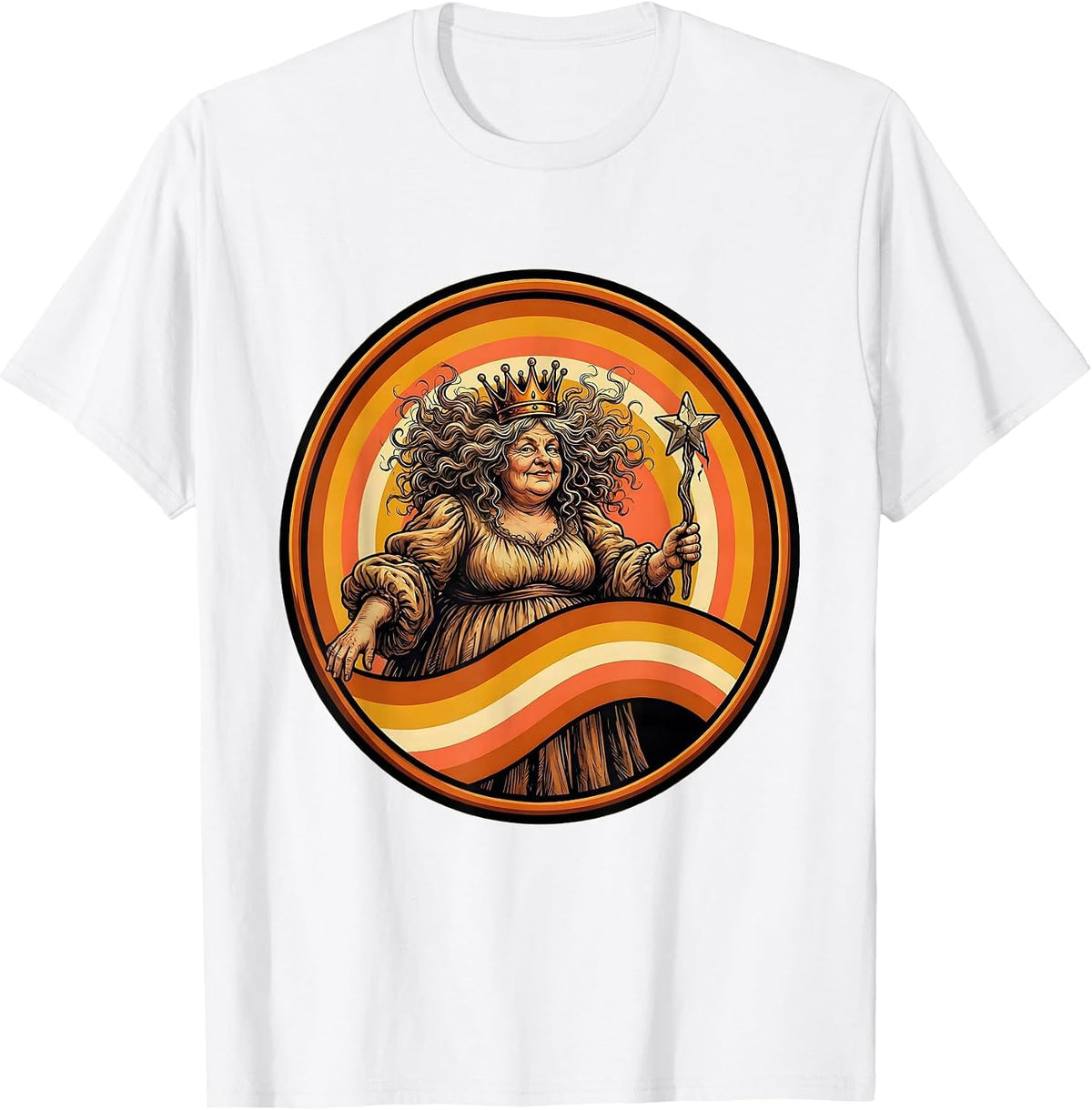 Men's Disheveled Fairy Godmother Broken Wand Graphic T-Shirt - White