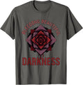 Bleeding Beautiful Darkness Gothic Design T-Shirt - Asphalt Grey