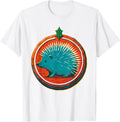 Men's Sealed Hedgehog Gingerbread Cute Animal Lover Christmas T-Shirt - White