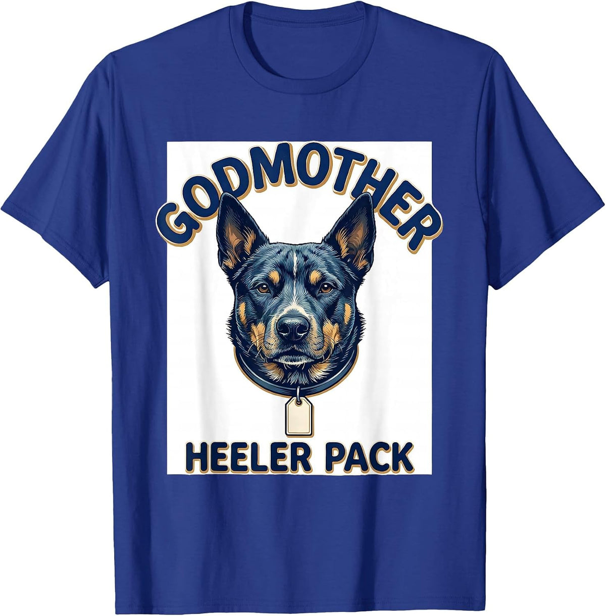 Godmother Heeler Pack Sign Painter Showcard Family Halloween T-Shirt - Royal Blue