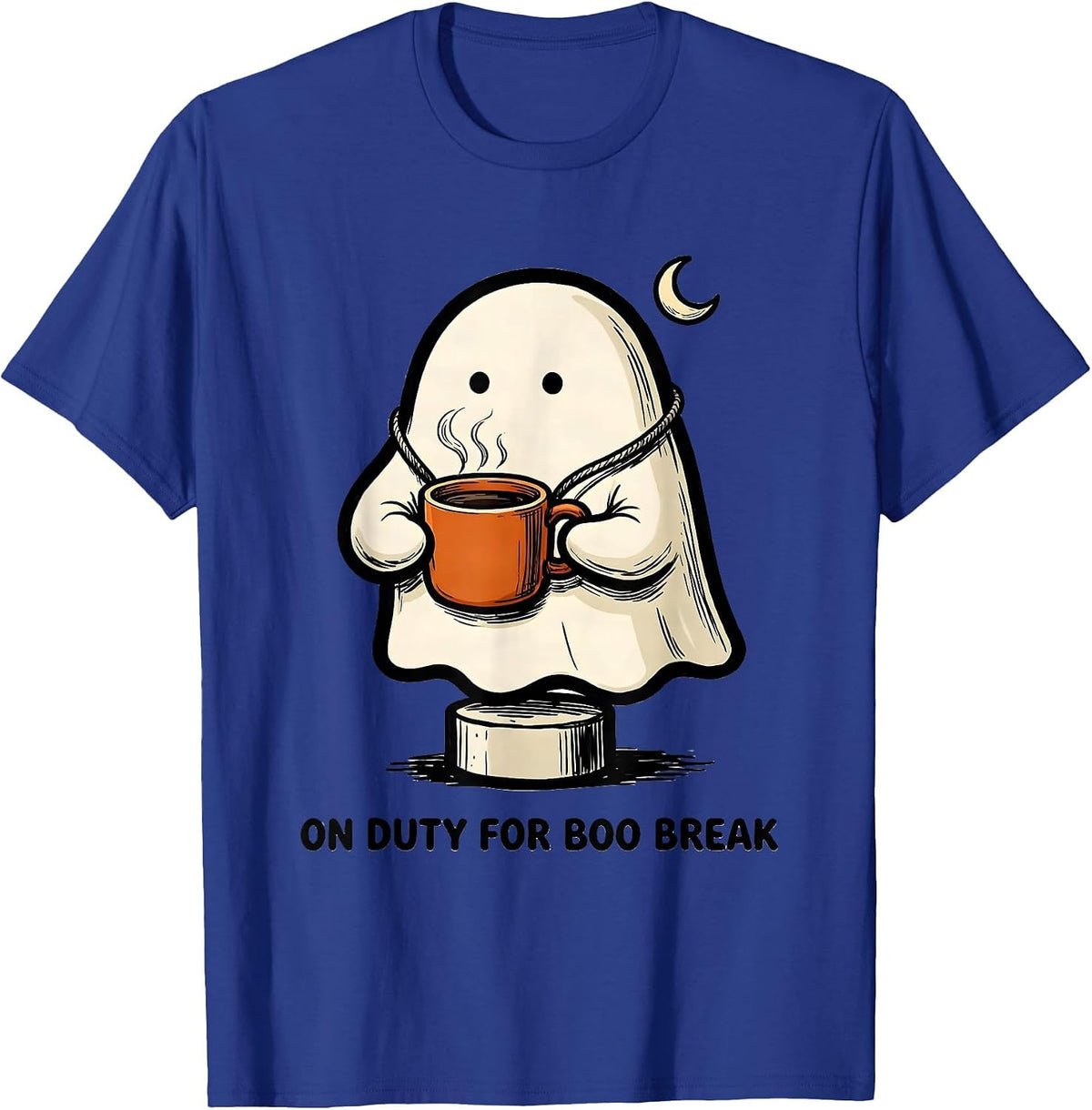On Duty For Boo Break Funny SPED Paraprofessional Halloween T-Shirt - Royal Blue