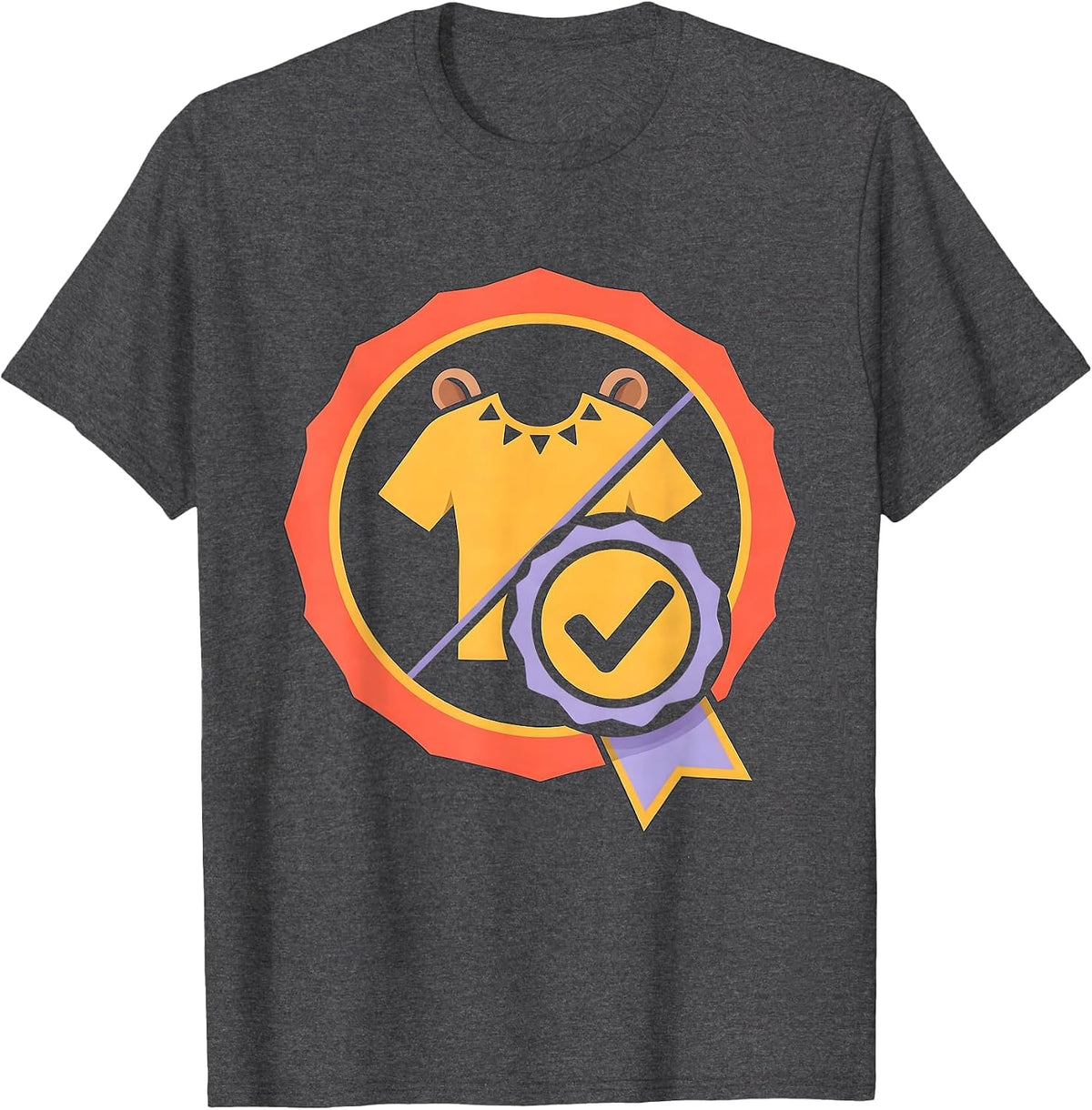 Pretend I'm A Fox Lazy Halloween Costume Alternative T-Shirt - Dark Heather Grey