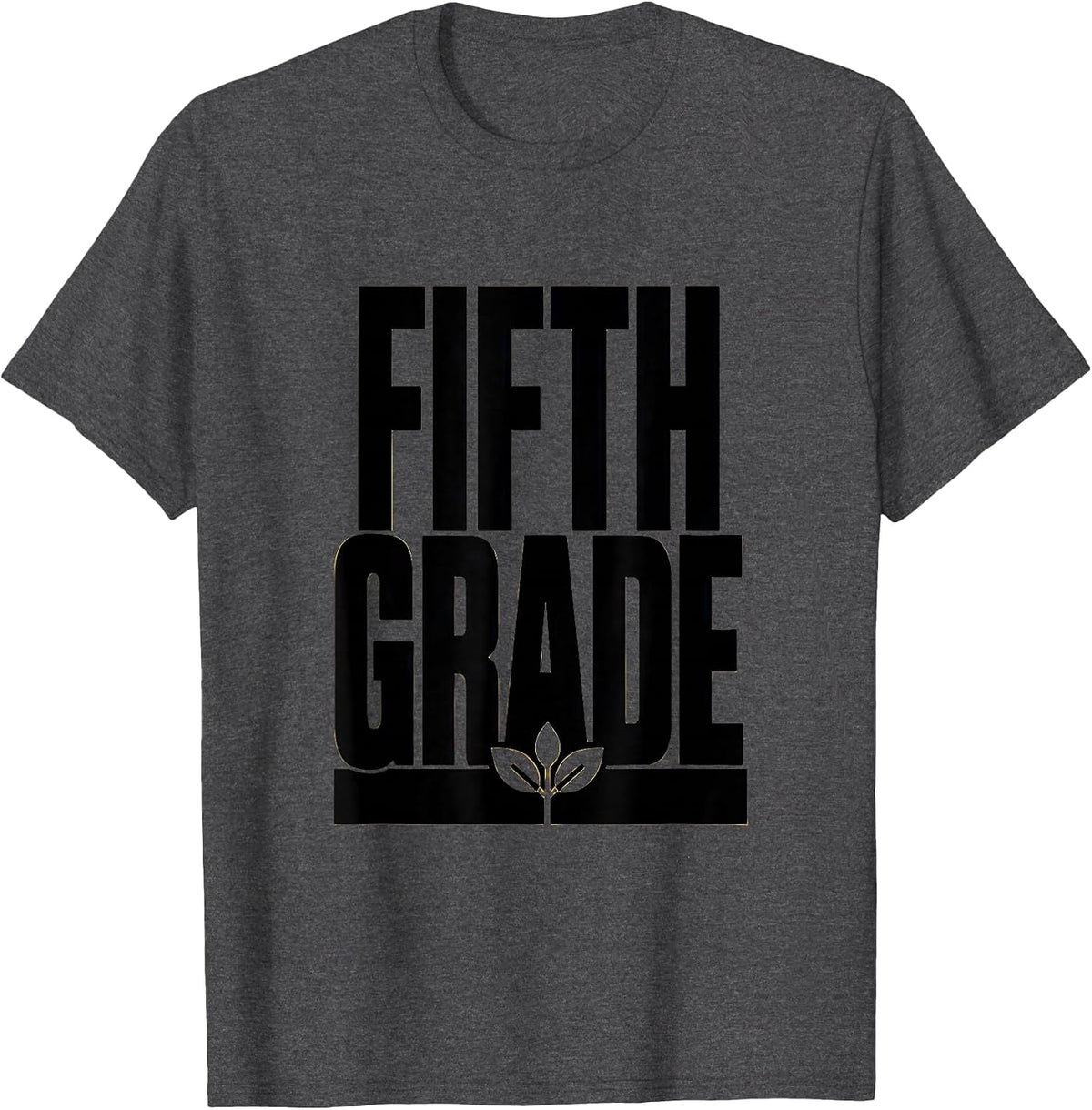 Fifth Grade Wildflower Back To School Teacher Gift T-Shirt - Dark Heather Grey