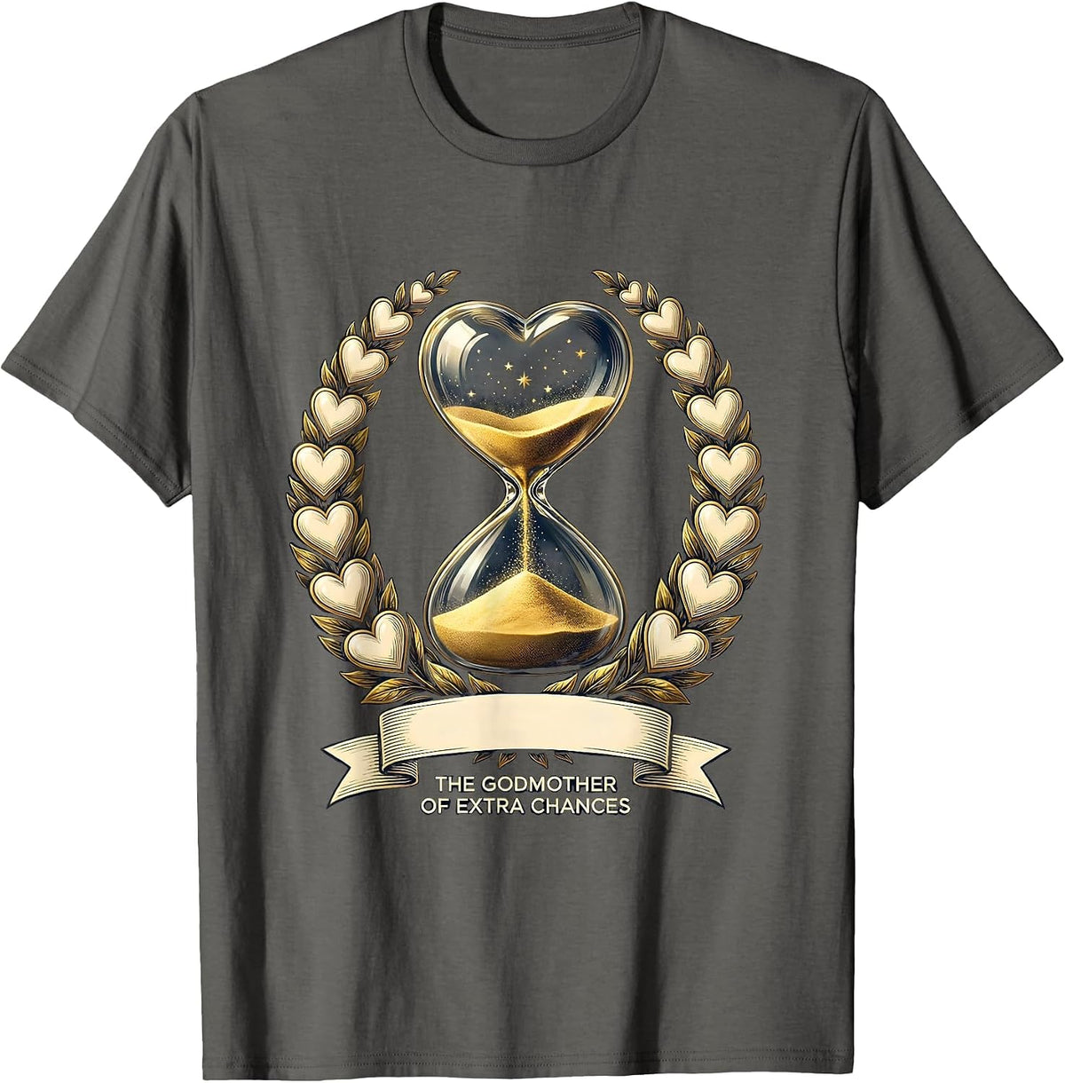 Men's The Godmother of Extra Chances Funny Fairy Godmother Gift T-Shirt - Asphalt Grey