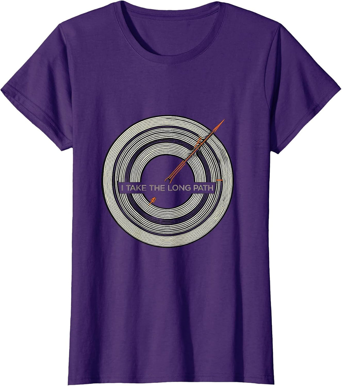 Women's I Take The Long Path Funny Ham Radio Operator Amateur Radio T-Shirt - Purple