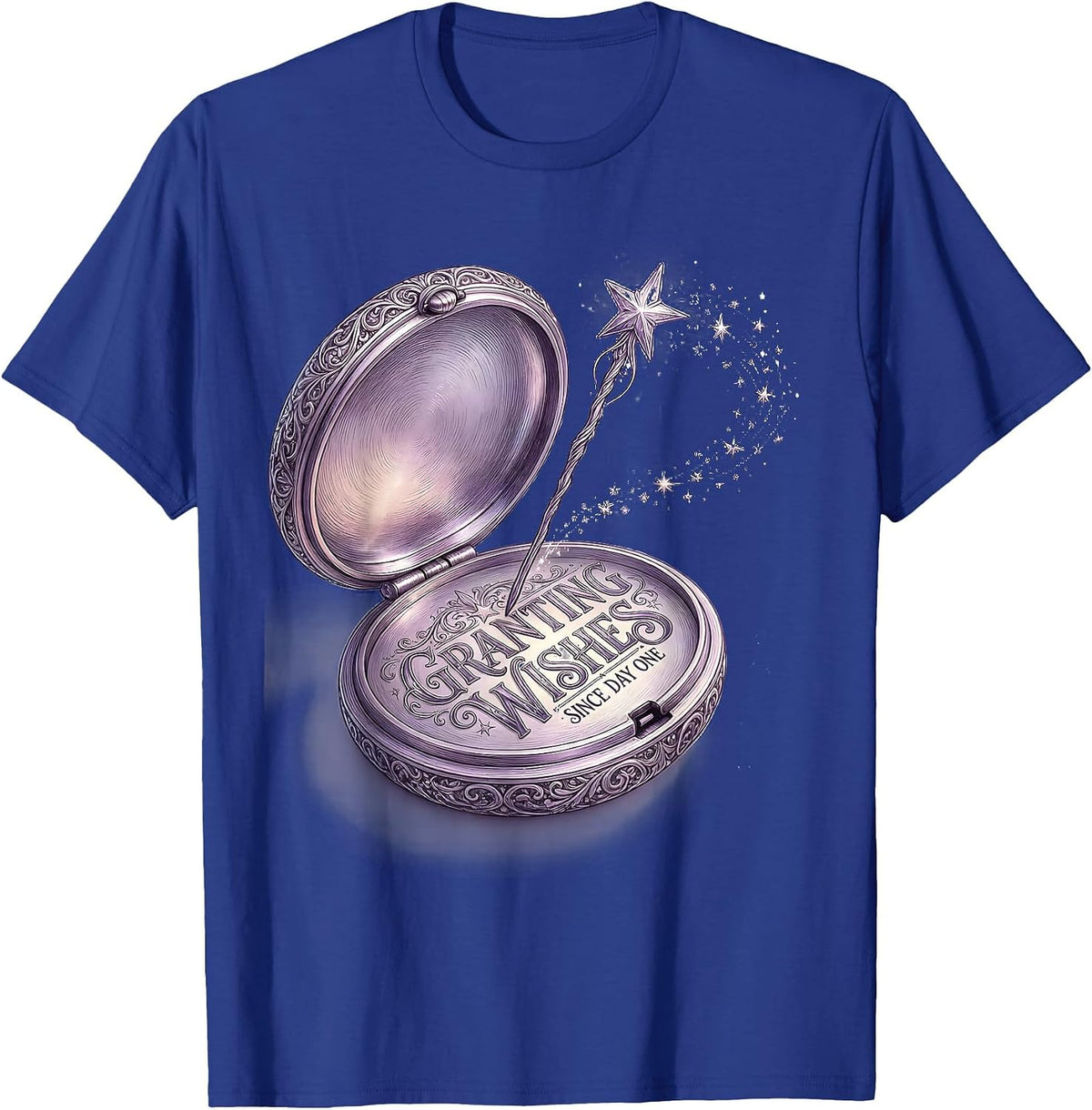 Men's Granting Wishes Since Day One Whimsical Fairy Godmother T-Shirt - Royal Blue