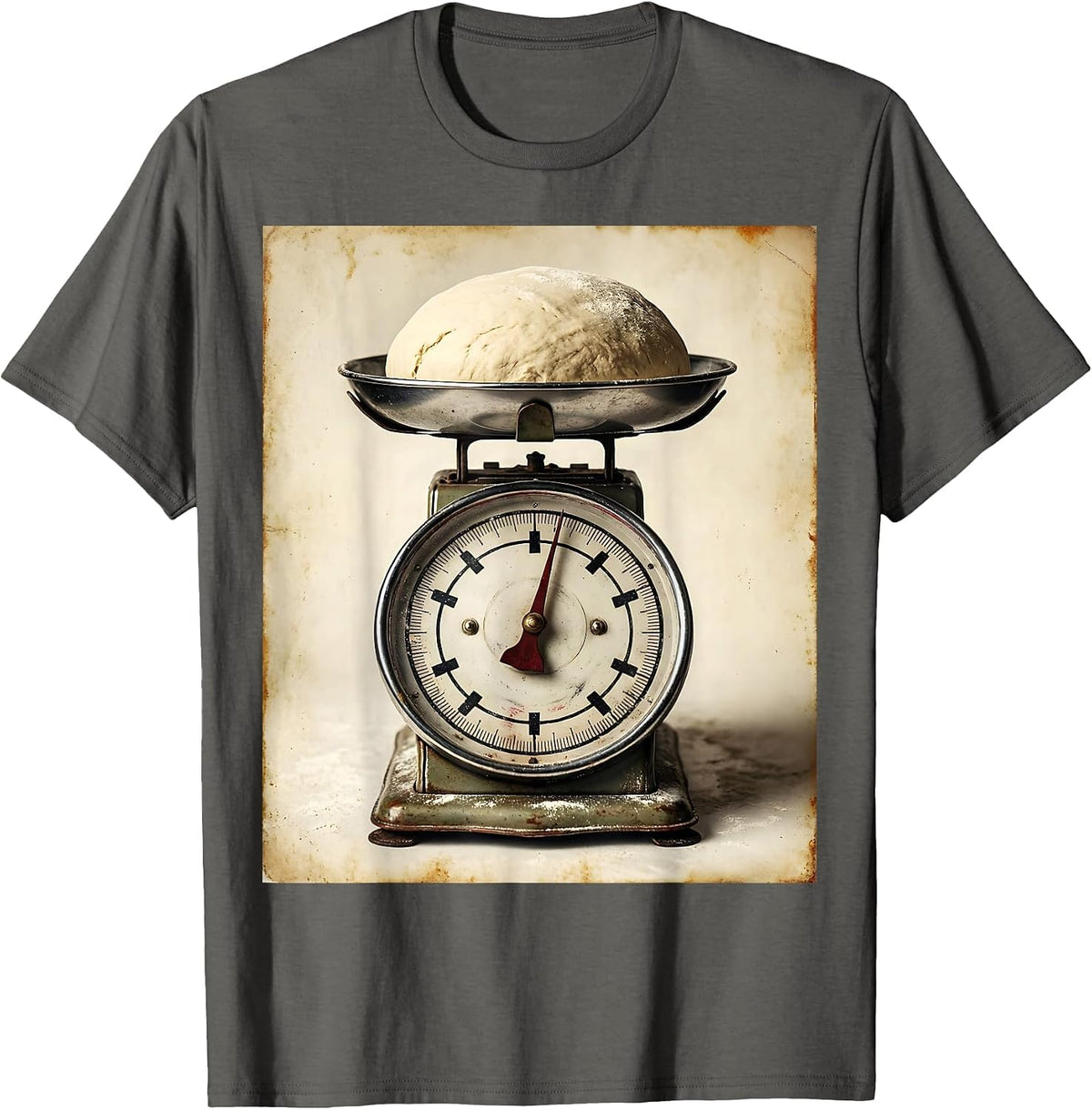 In My Sourdough Era Vintage Kitchen Scale Tee T-Shirt - Asphalt Grey