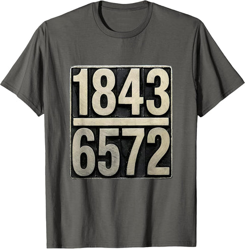 18436572 Firing Order Small Block Engine V8 Gearhead Humor T-Shirt - Asphalt Grey