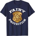 Halloween Adult Costume Fairy Protection T-Shirt - Navy Blue