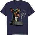My Basenji Is A Yodel Model Funny Dog Lover Gift T-Shirt - Navy Blue