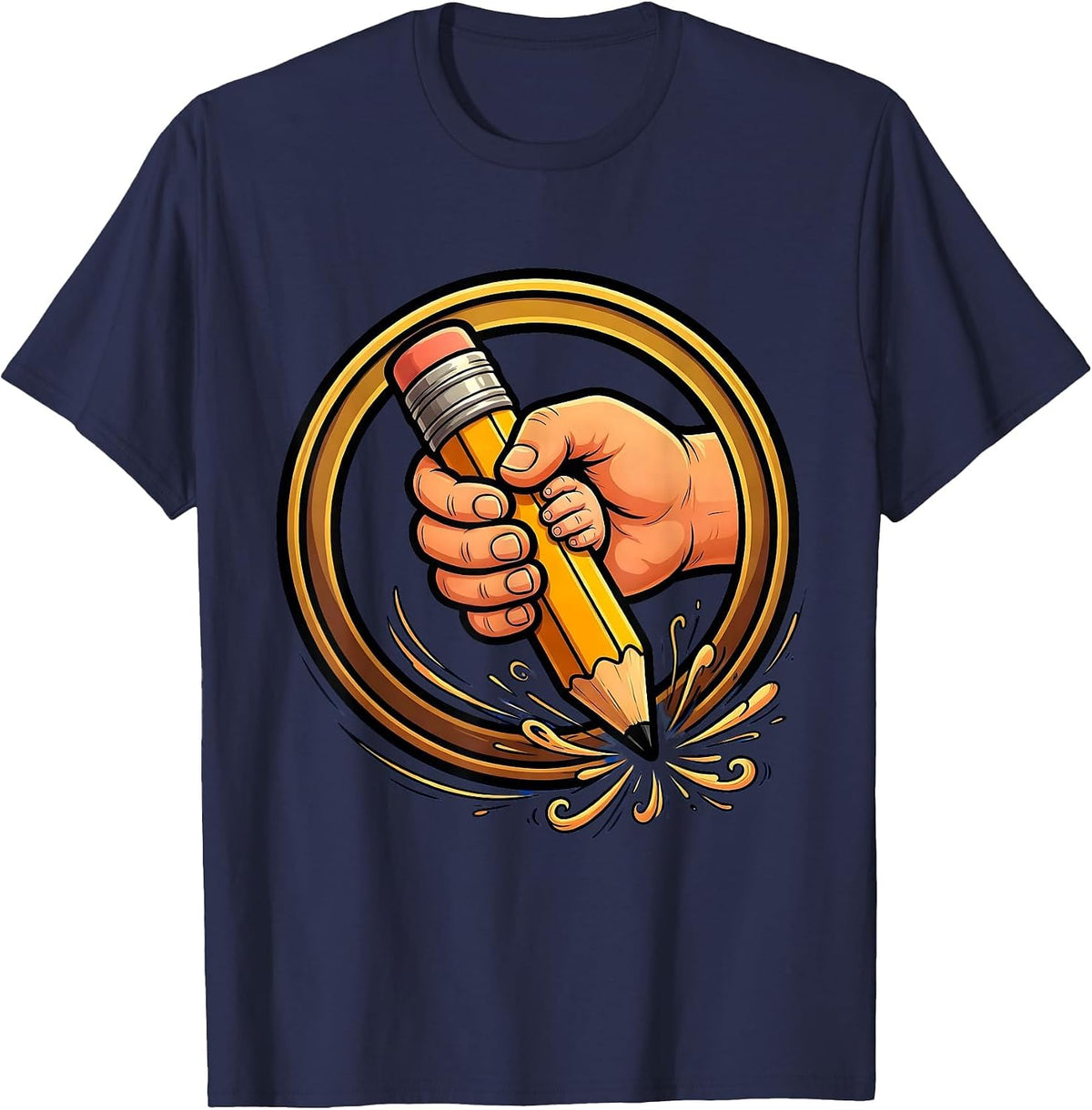 Paraprofessional Teacher's Aide Guiding Student T-Shirt - Navy Blue