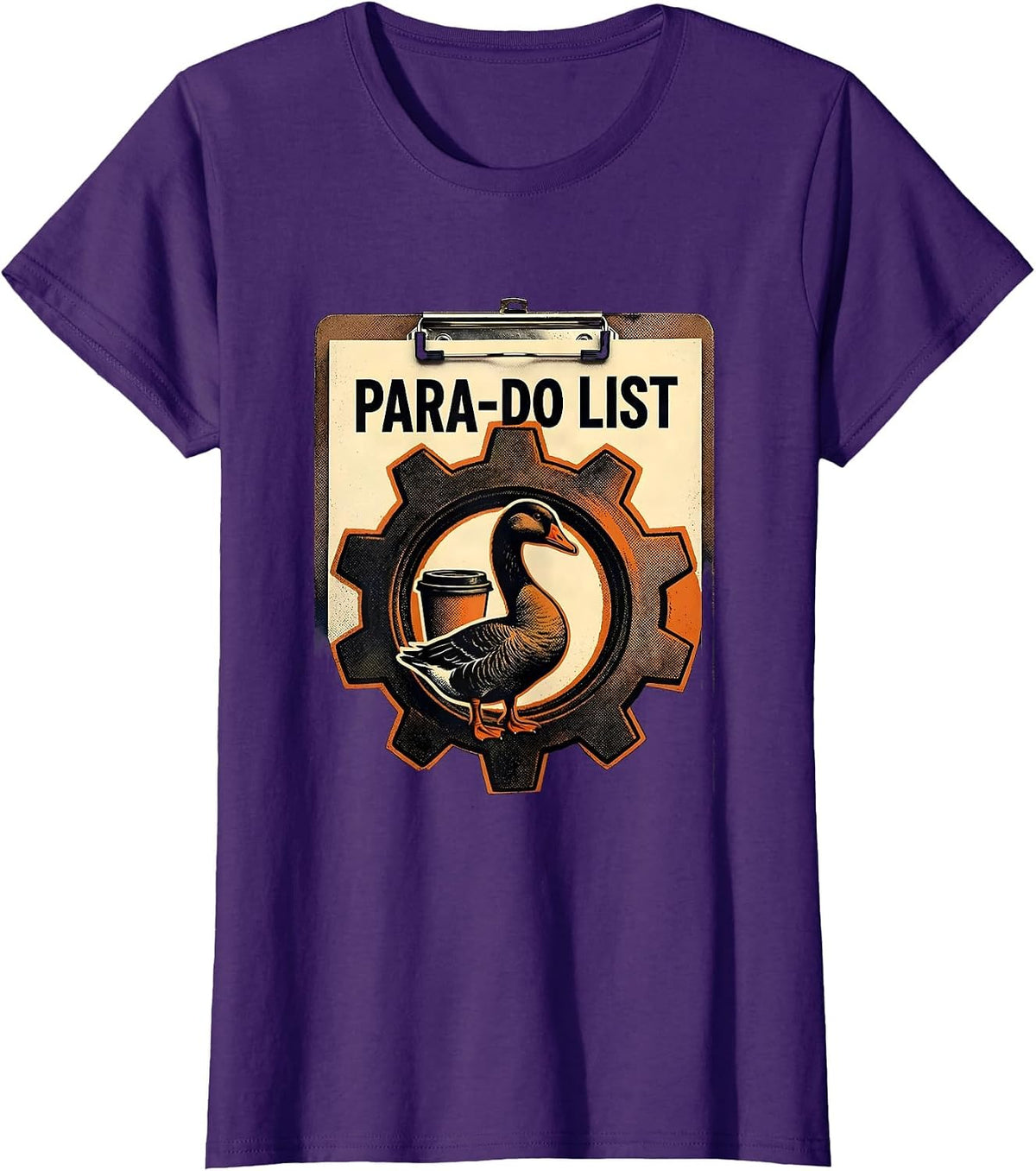 Women's Para-Do List Funny Paraprofessional Goose SPED Teacher T-Shirt - Purple