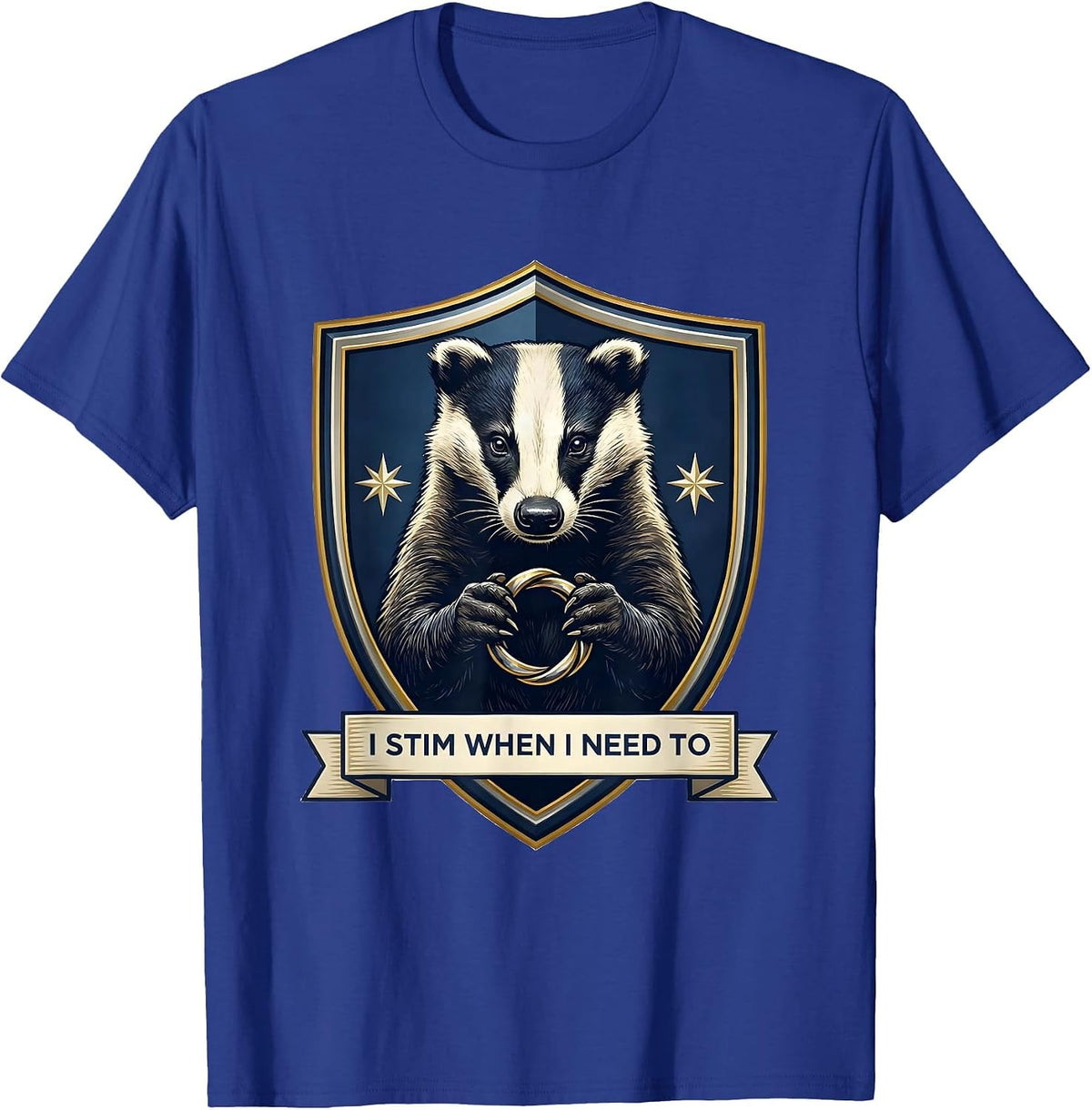 Men's I Stim When I Need To Funny Neurodivergent ADHD Awareness T-Shirt - Royal Blue