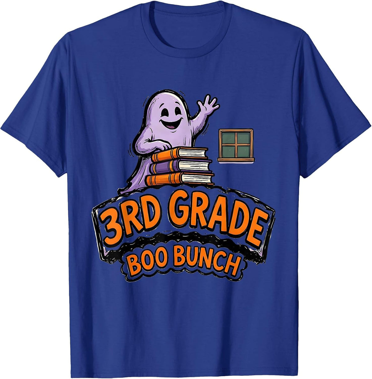 3rd Grade Boo Bunch Spooky Third Grade Halloween Teacher T-Shirt - Royal Blue