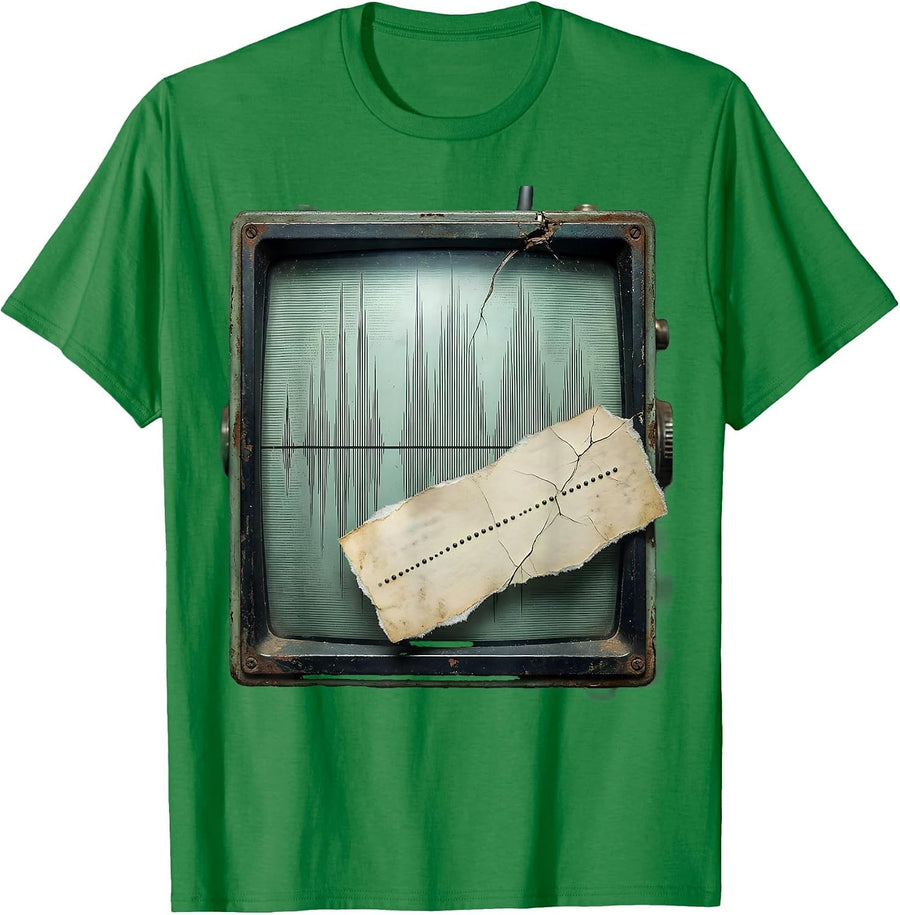 Men's Distressed Ham Radio Operator Hobbyist Humor T-Shirt - Kelly Green