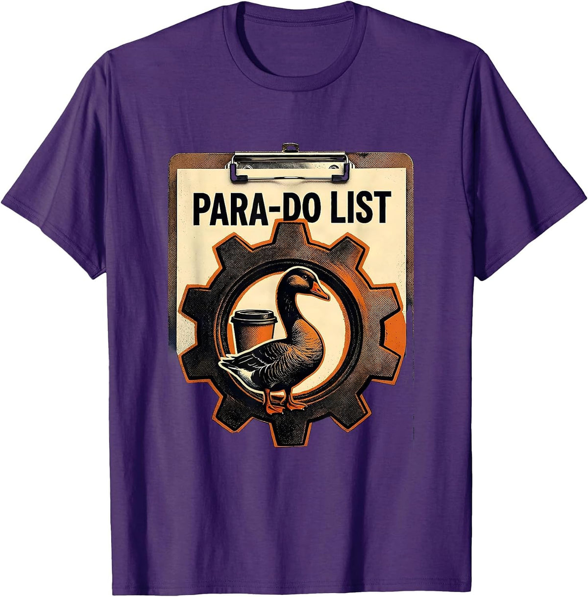Men's Para-Do List Funny Paraprofessional Goose SPED Teacher T-Shirt - Purple