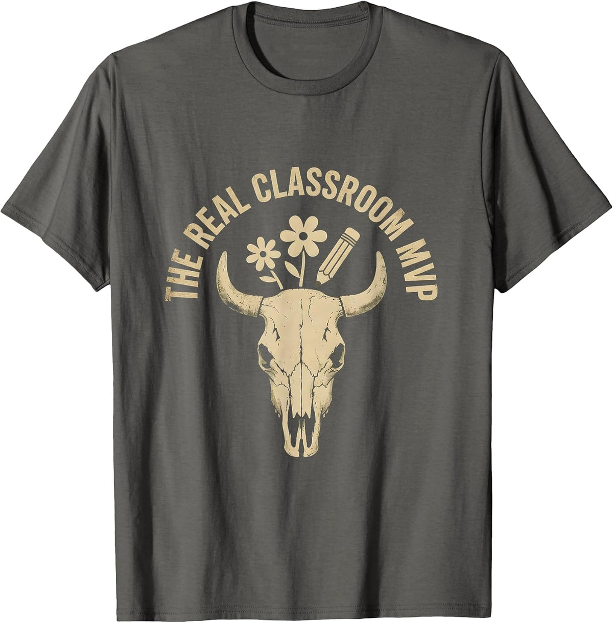 The Real Classroom MVP Paraprofessional Design T-Shirt - Asphalt Grey