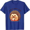 I Keep My Quills Close Cute Kawaii Hedgehog Pet Lover Humor T-Shirt - Royal Blue