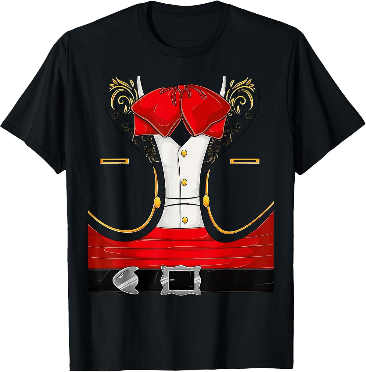 Mariachi Charro Cinco De Mayo T-Shirt Halloween Costume Tee Mexican Shirt - Black