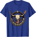 Life's Better With Distortion Metal Music Design T-Shirt - Royal Blue