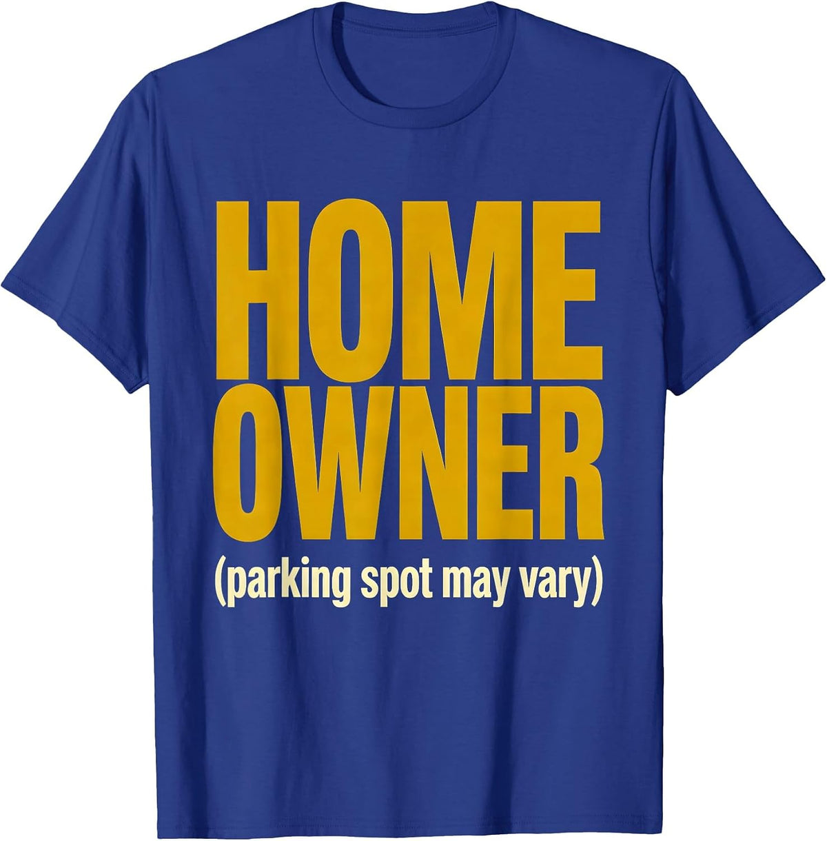 Men's HOME OWNER Van Life Retro Camper Van Owner Nomads T-Shirt - Royal Blue