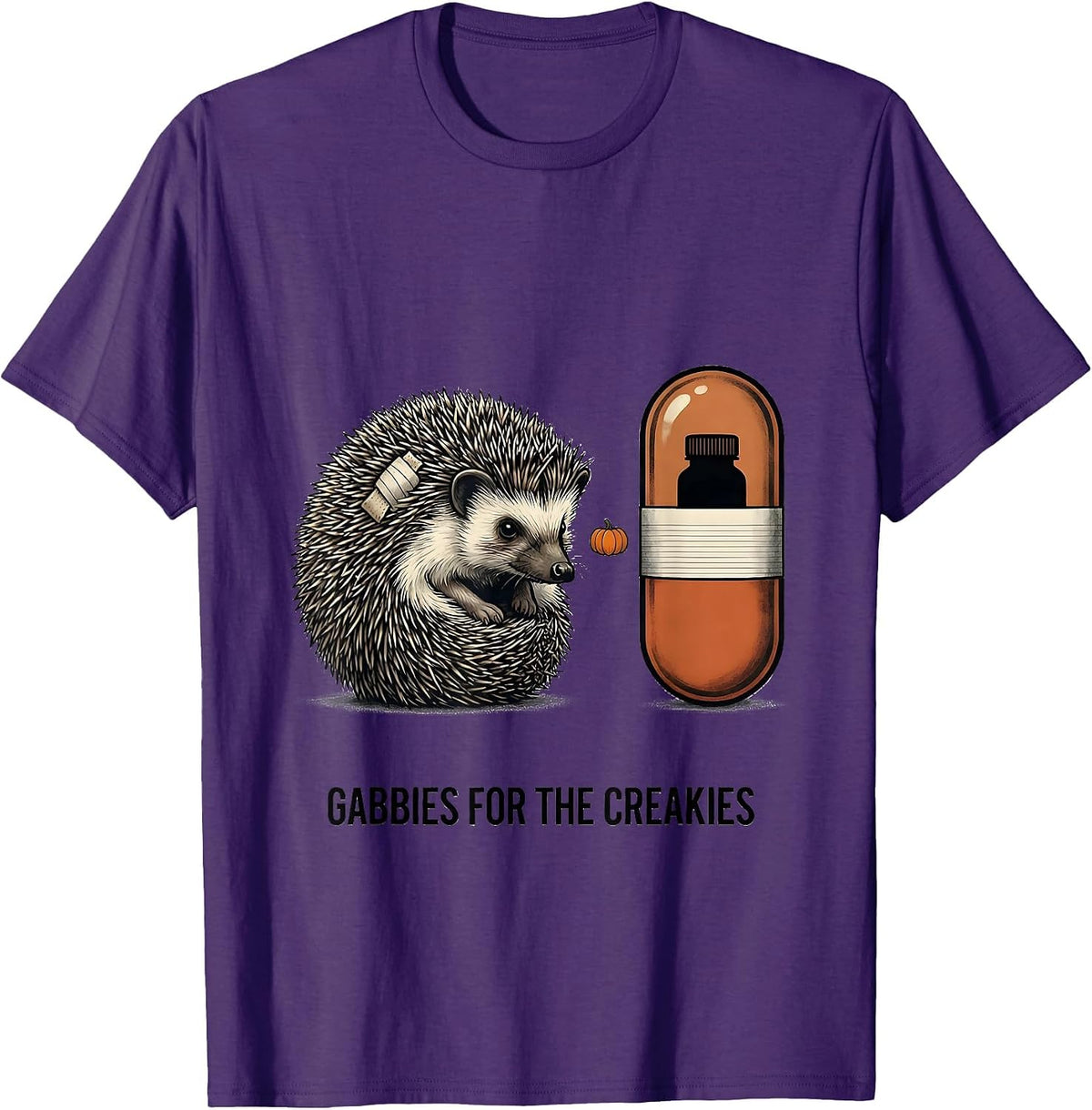Men's Gabbies For The Creakies Funny Veterinary Tech Halloween T-Shirt - Purple
