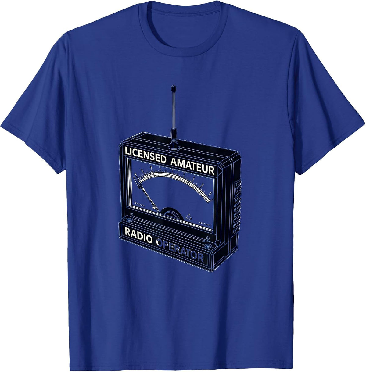 Men's Licensed Amateur Radio Operator Swiss International Ham T-Shirt - Royal Blue