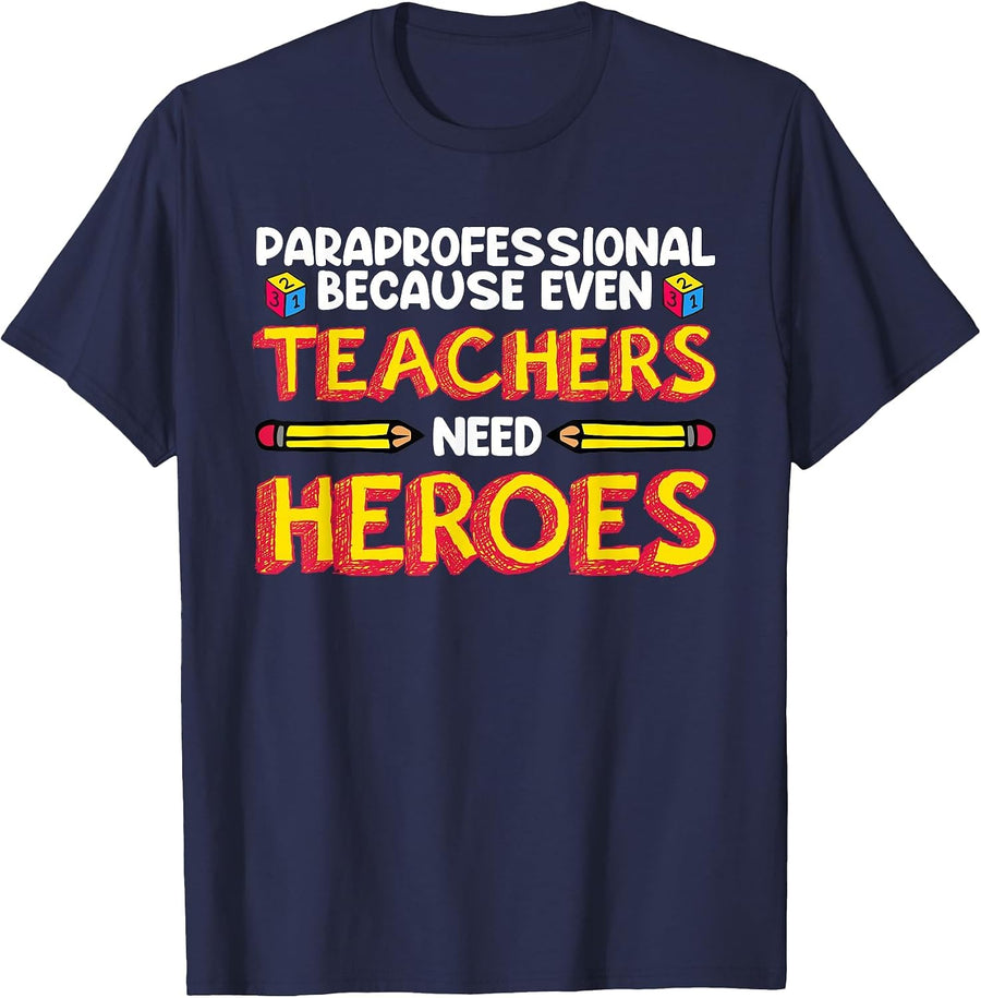 Cool para Professional for Men Women Kindergarten Preschool T-Shirt - Navy Blue