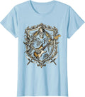 Women's Grim Reaper Electric Guitar Solo Graphic T-Shirt - Baby Blue