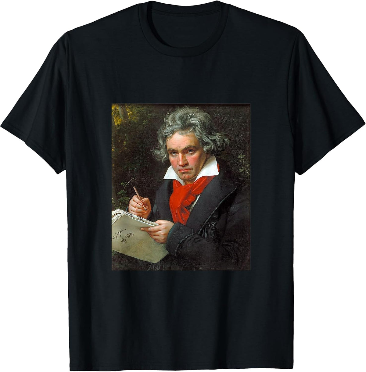 Ludwig Van Beethoven - Portrait T-Shirt - Black