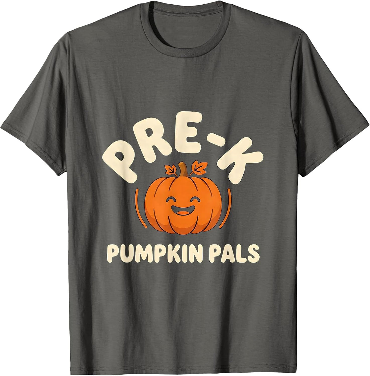 Men's Pre-K Pumpkin Pals Playful Preschool Halloween Teacher Kids T-Shirt - Asphalt Grey