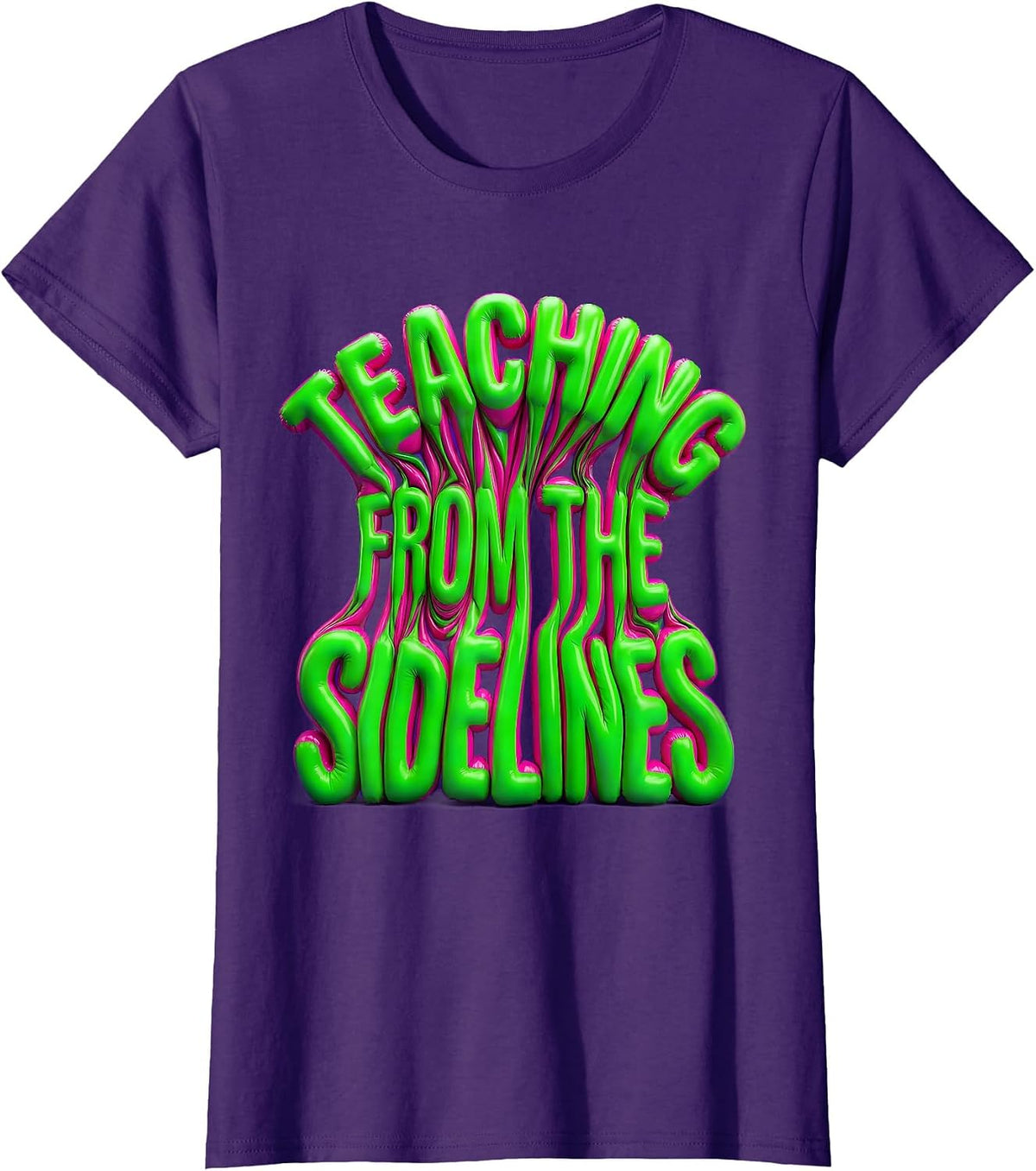 Women's Teaching From the Sidelines Paraprofessional Design T-Shirt - Purple