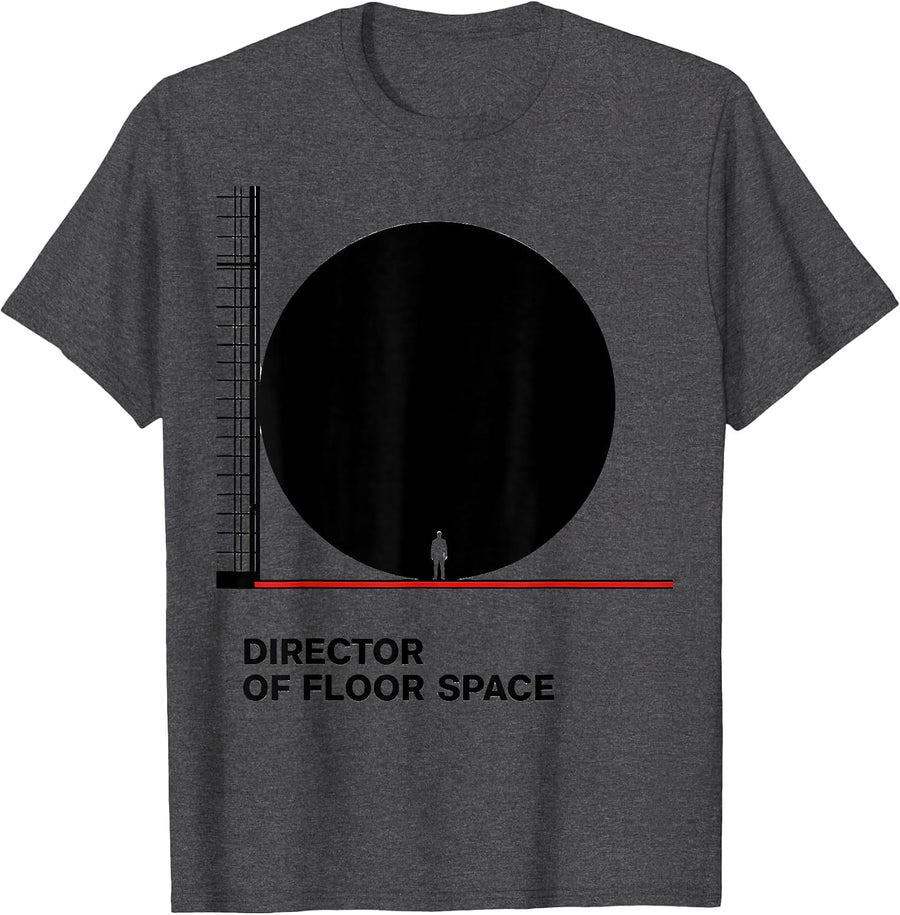 Men's Director of Floor Space Funny Band Musician Drummer Gift T-Shirt - Dark Heather Grey