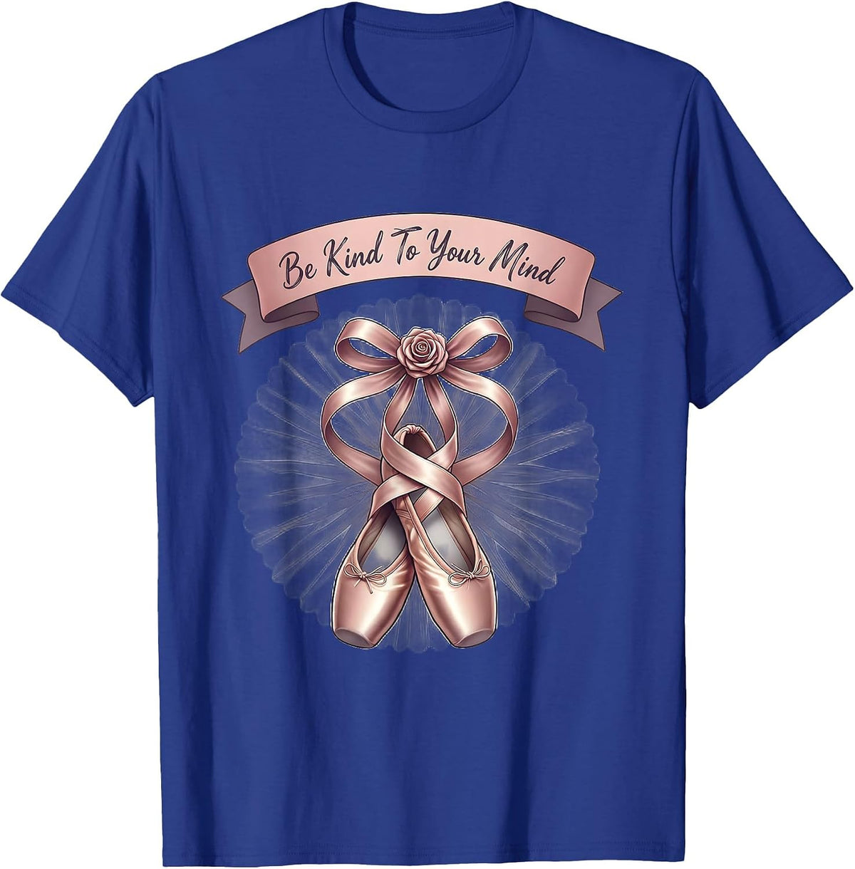 Men's Be Kind to Your Mind Mental Health Awareness Design T-Shirt - Royal Blue
