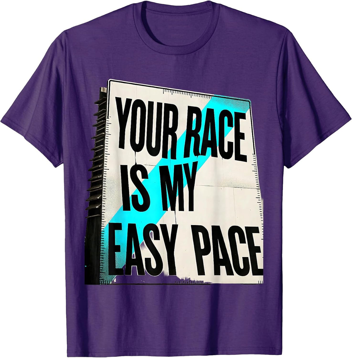 Men's Your Race Is My Easy Pace Funny Cross Country Running Gift T-Shirt - Purple