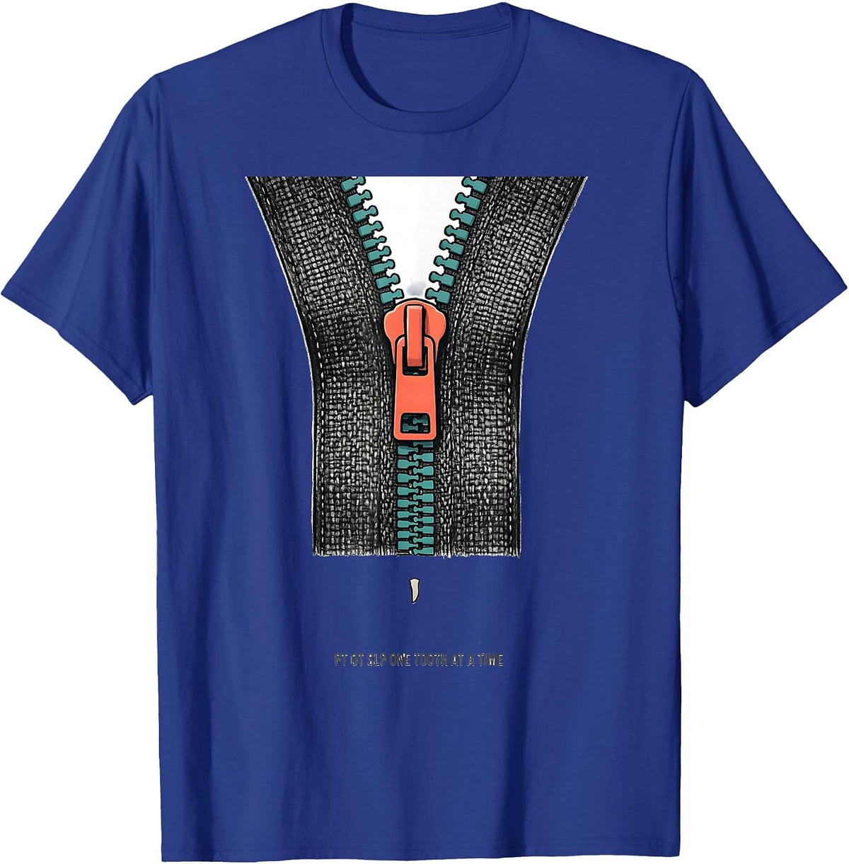 PT OT SLP One Tooth At A Time Funny Rehab Therapist Team T-Shirt - Royal Blue