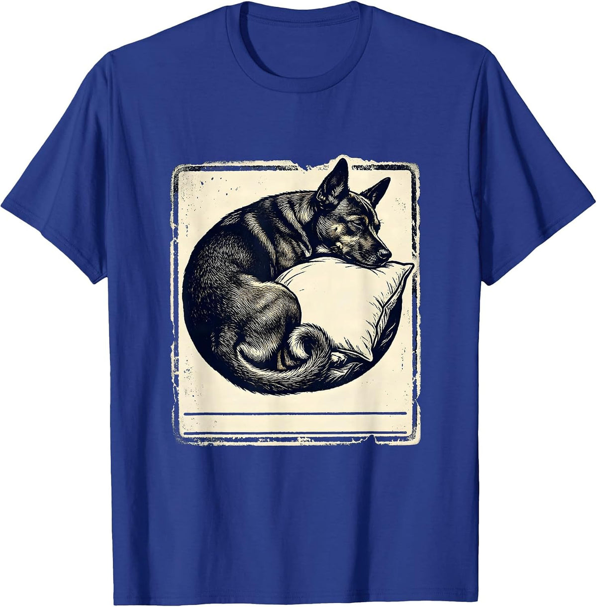 Basenji Dog Sleepshirt Breed-Specific Napping Pajamas T-Shirt - Royal Blue