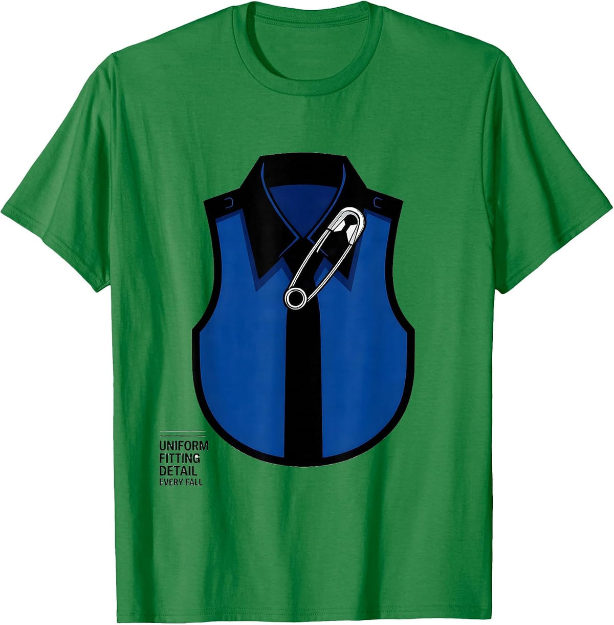 Men's Uniform Fitting Detail Every Fall Funny Band Mom Humor T-Shirt - Kelly Green
