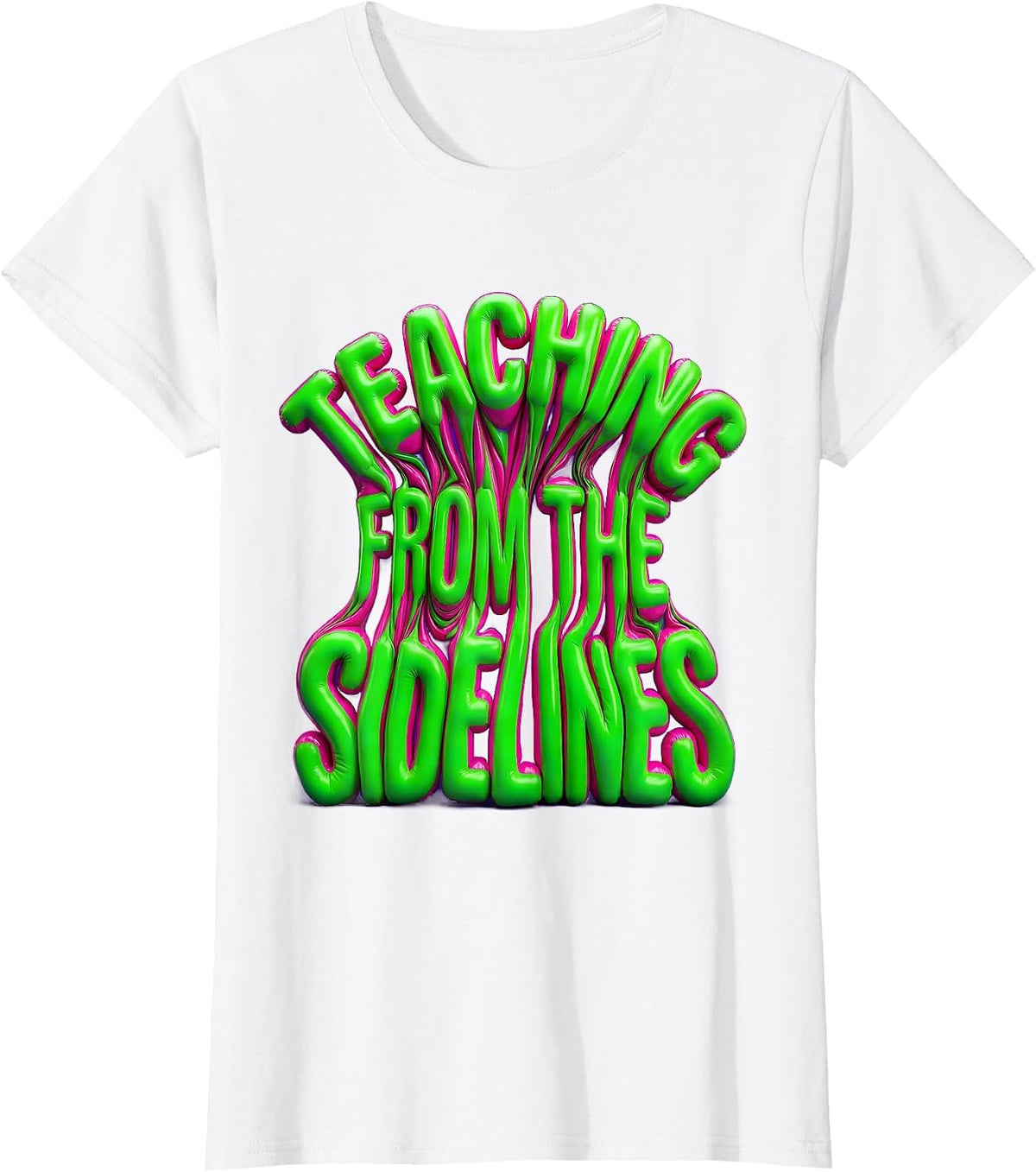 Women's Teaching From the Sidelines Paraprofessional Design T-Shirt - White